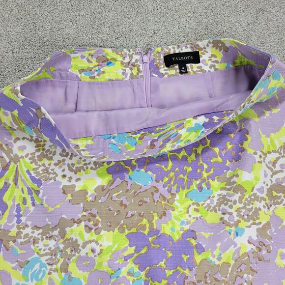 Talbots Womens Skirt 12 Green & Purple Lot of 2 Pencil Straight Stretch Casual - Picture 10 of 16